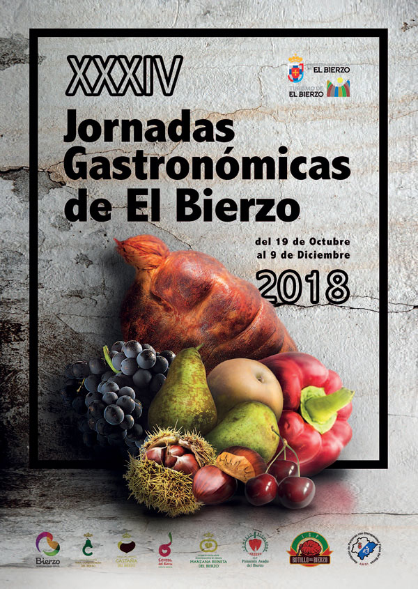 Cartel Jornadas Gastronómicas del Bierzo 2018