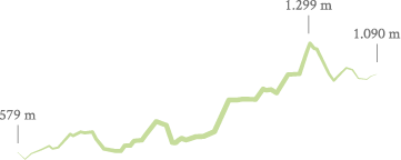 Perfil senda los Monjes