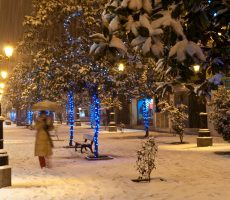 Ponferrada nevada en Navidad