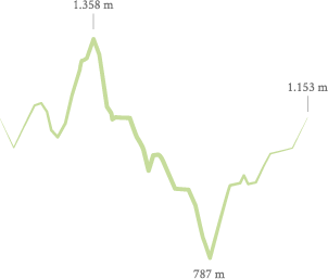 Perfil ruta la Tebiada Berciana